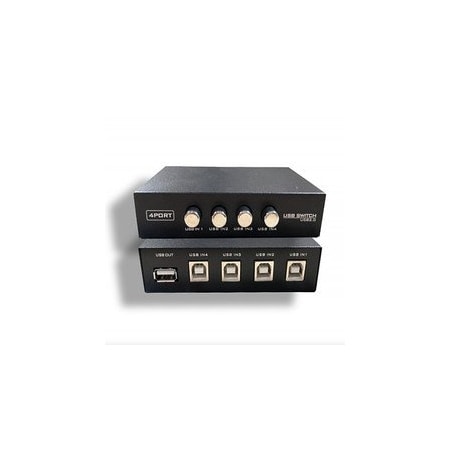 Cable Wholesale 4 PC to 1 USB Device, Manual Switch. USB2.0 40U1-01004